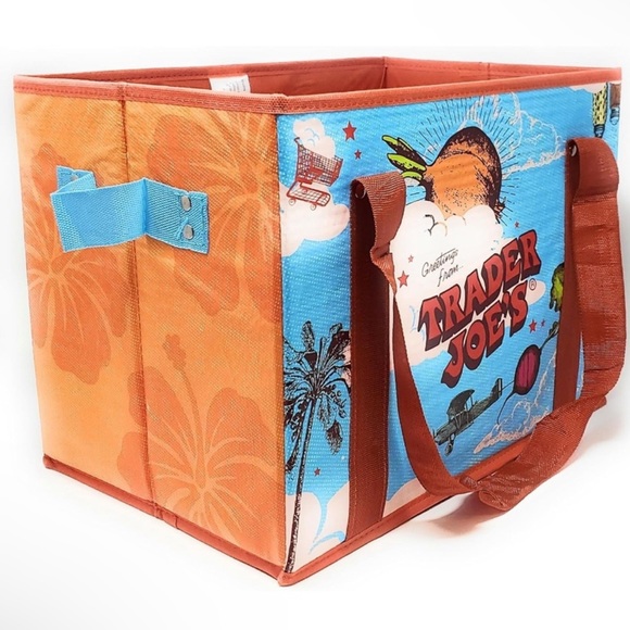 NWT Trader Joe's Stand-up Collapsible Tote Bag- Limited Edition - Picture 4 of 8